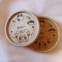 Image 4 of 【LIMITED PRE ORDER】Bun-mii Birthday Bundle 2025 (Mouse Pad + Wooden Coaster)