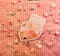 Kawaii bento box laminated sticker