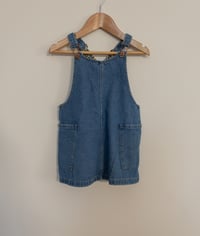 Image 1 of Zara denim pinafore dress size 3-4