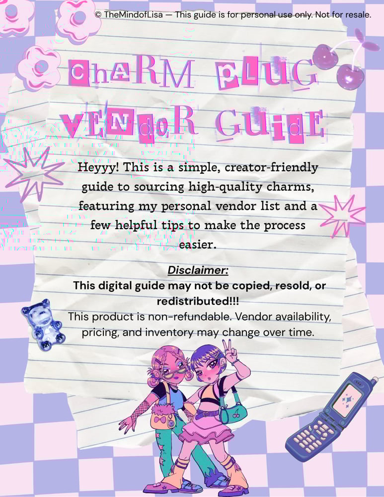 Image of Charm Vendor Guide 