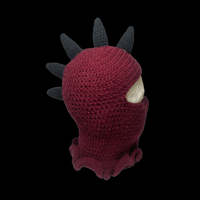 Maroon Spike Ski Mask