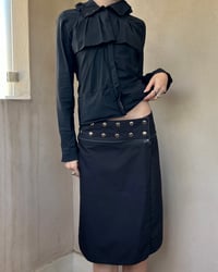 Image 2 of PRESS STUD WRAP SKIRT