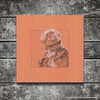 Image 2 of FOZZIE BEAR AS MR. FOZZIWIG DRAWING STUDY