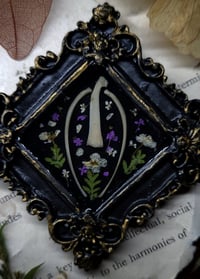 Image 3 of Piglet Bones and Floral Mini Wall Frame #2