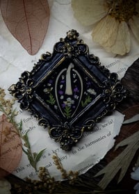 Image 1 of Piglet Bones and Floral Mini Wall Frame #2