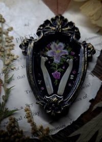 Image 2 of Piglet Rib Bones and Floral Mini Wall Frame