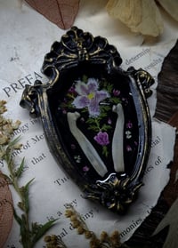 Image 4 of Piglet Rib Bones and Floral Mini Wall Frame