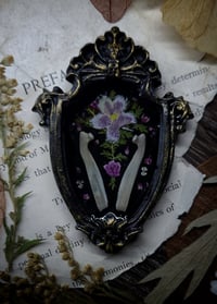 Image 5 of Piglet Rib Bones and Floral Mini Wall Frame