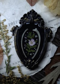 Image 1 of Piglet Rib Bones and Floral Mini Wall Frame #2