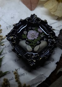 Image 5 of Piglet Bones and Floral Mini Wall Frame - Round