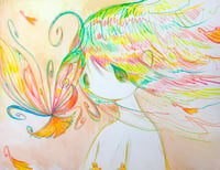 Image 1 of october yellow gingko postcard