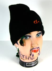 Image 4 of Dope Black/Orange Beanie 