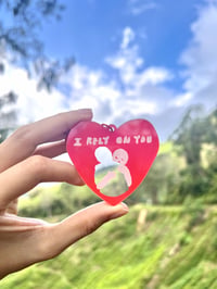 Image 2 of I RELY ON YOU KEYCHAIN