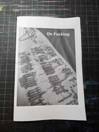 On Fucking zine