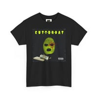 Image 3 of T-Shirt — CUTTROAT Graphic Tee (Neon Ski Mask Album Art)