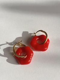 Red Glass Earrings