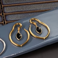 Image 4 of Teardrop Crystal Hangers - Stretched Ears - 4MM and Over - Ear Weights