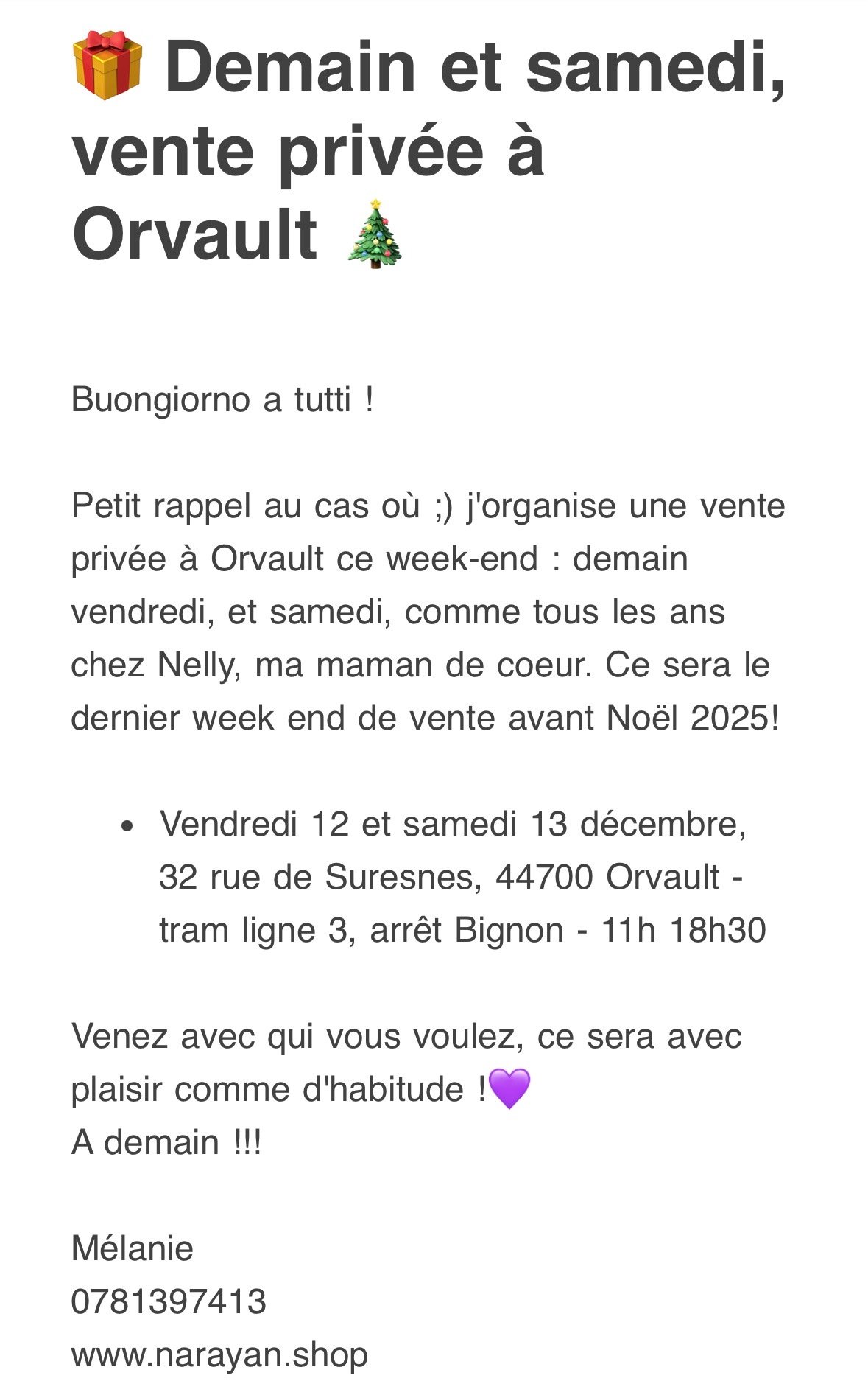 Image of Orvault - Demain vendredi 12 et samedi 13 vente privée