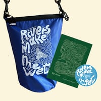 Rivers Make Me Wet Dry Bag + My Avon Poetry book + Waterproof sticker 