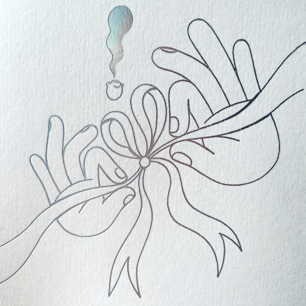 Image of Bow – Letterpress card