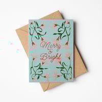 Flora Vintage Flower Christmas Card