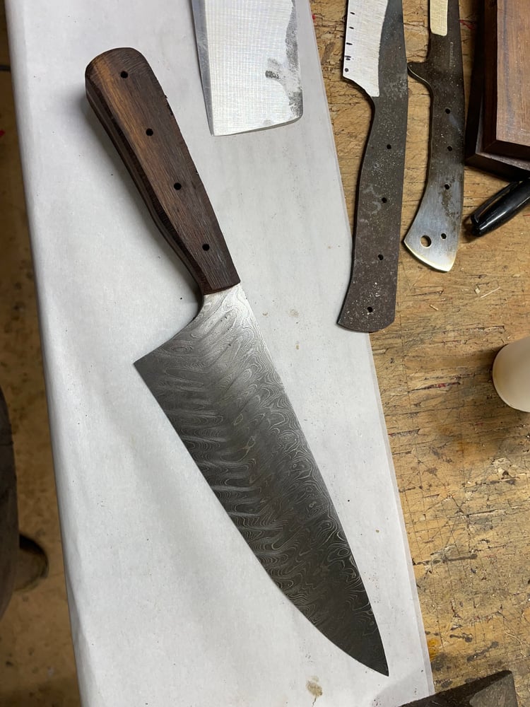 Image of 8” Alabama Damascus Chef 
