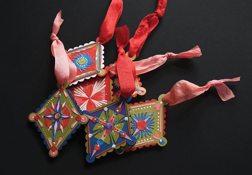 Image of 2025 - Collaged Tree Ornaments