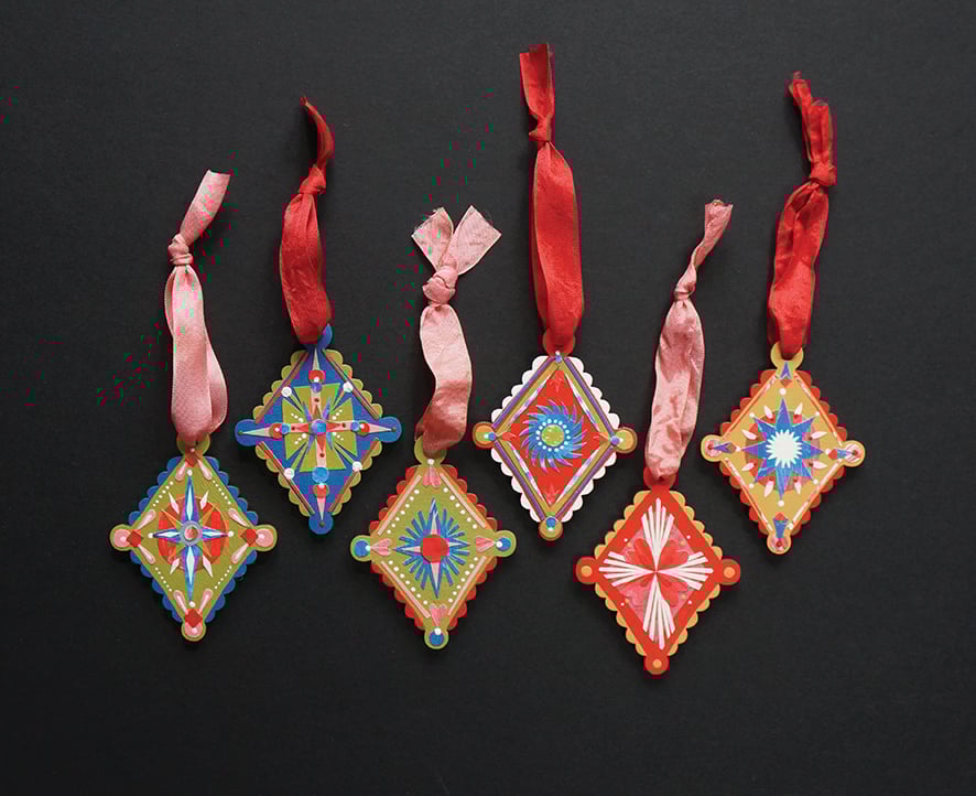 Image of 2025 - Collaged Tree Ornaments