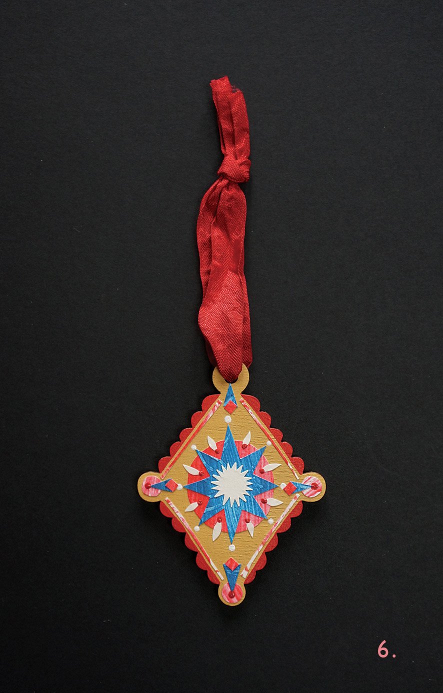 Image of 2025 - Collaged Tree Ornaments