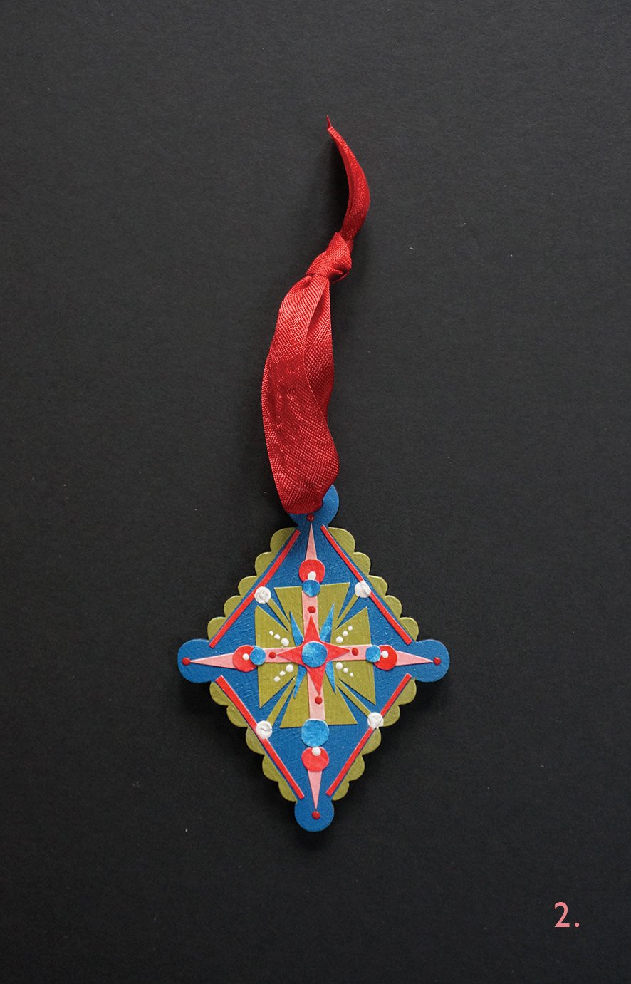 Image of 2025 - Collaged Tree Ornaments