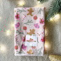 Image 2 of Furoshiki "Féerie biscuitée" 50x50 cm