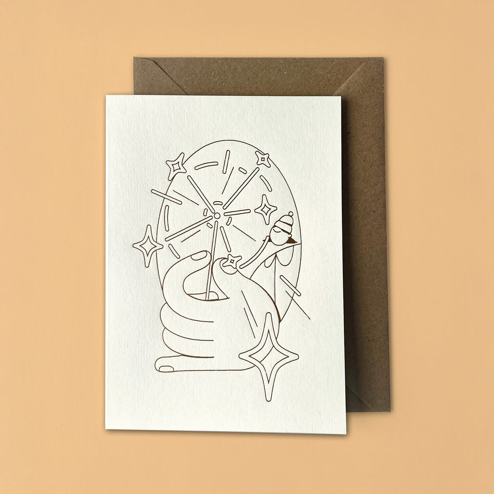 Image of Sparkle – Letterpress card