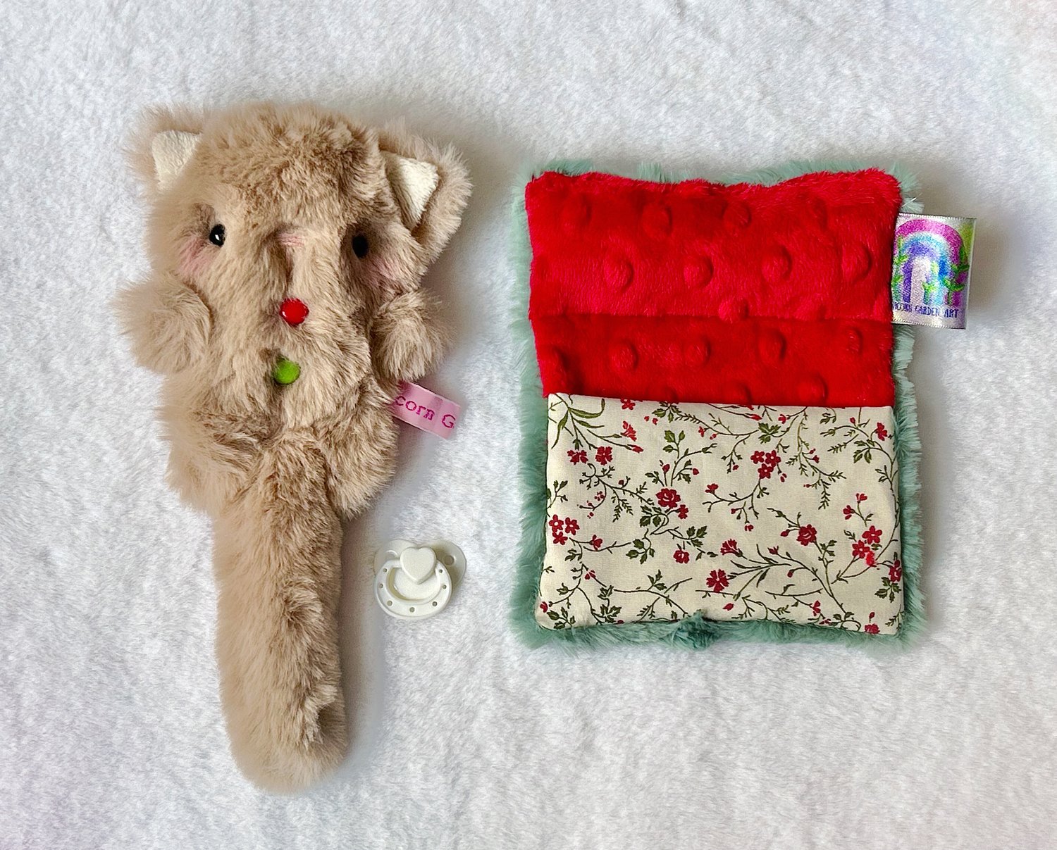 Image of OOAK Gingerbread the Baby Kitten Bedtime Set (8 inches)
