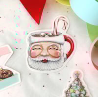 Image 4 of Santa mug sticker 