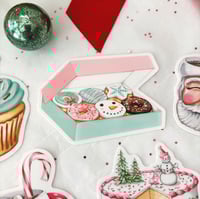 Image 2 of Christmas donuts sticker 