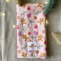 Image 2 of Furoshiki "féerie biscuitée" 70x70 cm