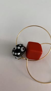 Image 1 of SMALL!  BLACK GLASS ORANGE