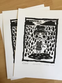 "Regenmariechen/ La Llorona" Linoprint