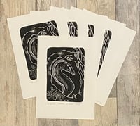 Image 1 of "Muräne" Linoprint