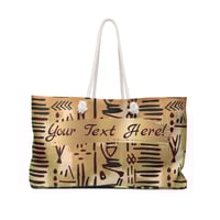 Image 1 of Tribal Mudcloth Weekender | Bold Boho Travel Bag