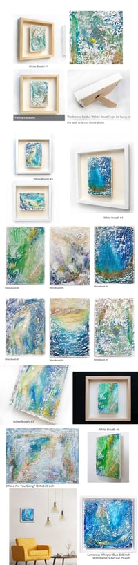 Joyous Collection: White Breath series / B. Luminous Whisper / C. Where Are You Going?)