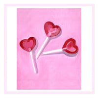 Image 3 of PRINT:  PINK LOLLIPOPS