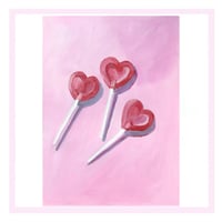 Image 5 of PRINT:  PINK LOLLIPOPS