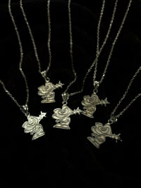 Image 4 of .925 Silver Ribbit necklace