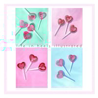 Image 1 of PRINT:  PINK LOLLIPOPS