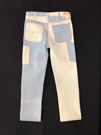 Image 2 of no.205  38x32   2-tone denim multicolor topstitch