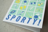 Image 3 of SPORTY! Riso Greeting Card