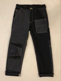 Image 1 of no.195  34x30  soft black denims offcuts 