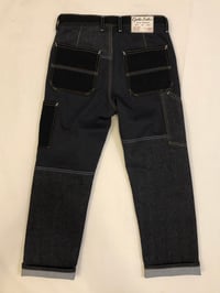 Image 2 of no.195  34x30  soft black denims offcuts 
