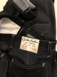 Image 3 of no.195  34x30  soft black denims offcuts 